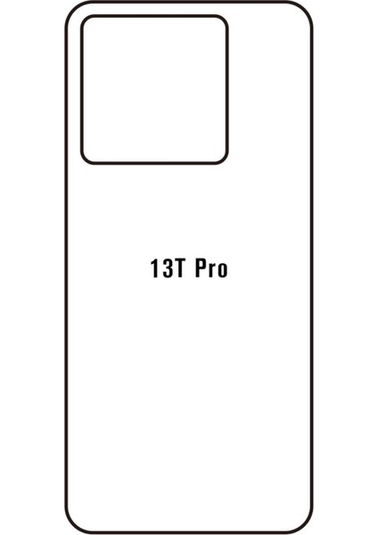 Cda Store Mi 13T Pro Uyumlu Ön+Arka Body Şeffaf Ultra Koruyucu Nano Jelatin