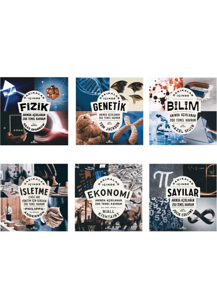 Dakikalar Içinde 6 Kitap Set -Fizik-Bilim-Genetik-Işletme-Sayılar-Ekonomi