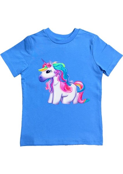 Baskılı Pamuklu Penye Kumaş Yazlık Çocuk Tişört