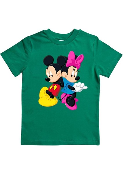 Baskılı Pamuklu Penye Kumaş Yazlık Çocuk Tişört