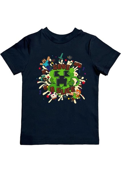 Baskılı Pamuklu Penye Kumaş Yazlık Çocuk Tişört