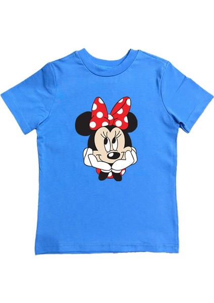 Baskılı Pamuklu Penye Kumaş Yazlık Çocuk Tişört