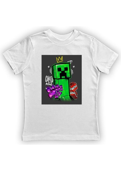 Baskılı Pamuklu Penye Kumaş Yazlık Çocuk Tişört