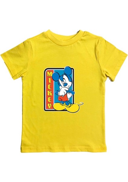 Baskılı Pamuklu Penye Kumaş Yazlık Çocuk Tişört