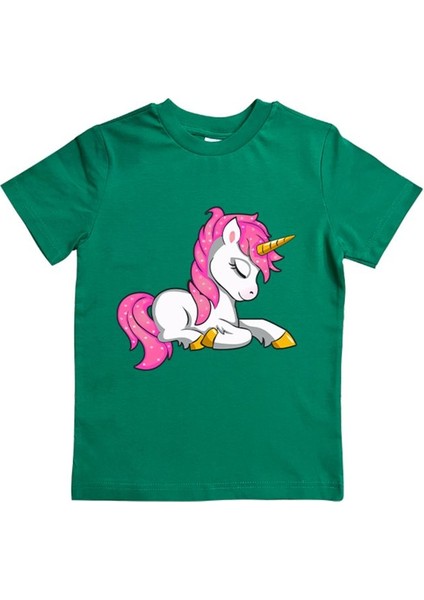 Baskılı Pamuklu Penye Kumaş Yazlık Çocuk Tişört