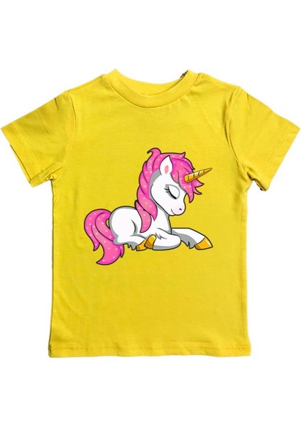 Baskılı Pamuklu Penye Kumaş Yazlık Çocuk Tişört