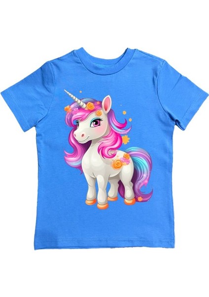 Baskılı Pamuklu Penye Kumaş Yazlık Çocuk Tişört