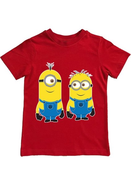 Baskılı Pamuklu Penye Kumaş Yazlık Çocuk Tişört