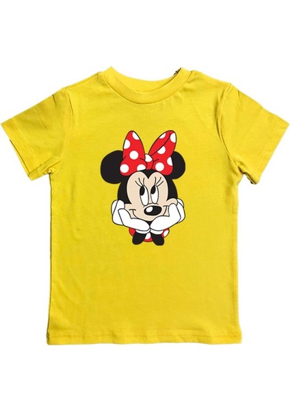 Baskılı Pamuklu Penye Kumaş Yazlık Çocuk Tişört