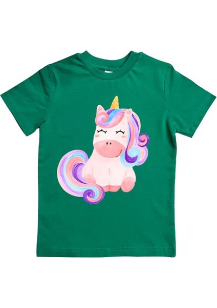 Baskılı Pamuklu Penye Kumaş Yazlık Çocuk Tişört