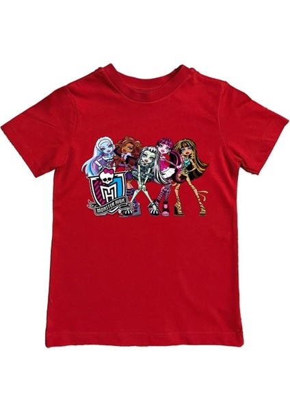 Baskılı Pamuklu Penye Kumaş Yazlık Çocuk Tişört