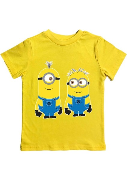 Baskılı Pamuklu Penye Kumaş Yazlık Çocuk Tişört