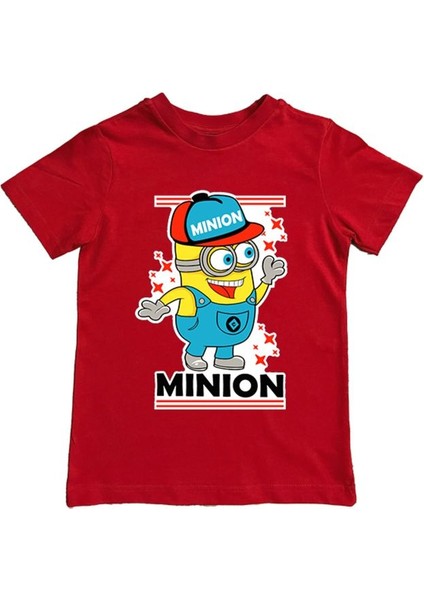 Baskılı Pamuklu Penye Kumaş Yazlık Çocuk Tişört