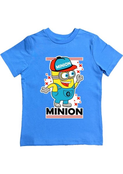 Baskılı Pamuklu Penye Kumaş Yazlık Çocuk Tişört