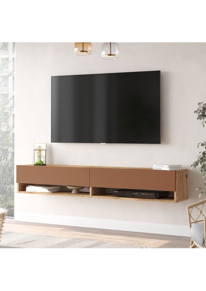 Future Tv Ünitesi 180CM Fr9-Ak Çam-Kiremit