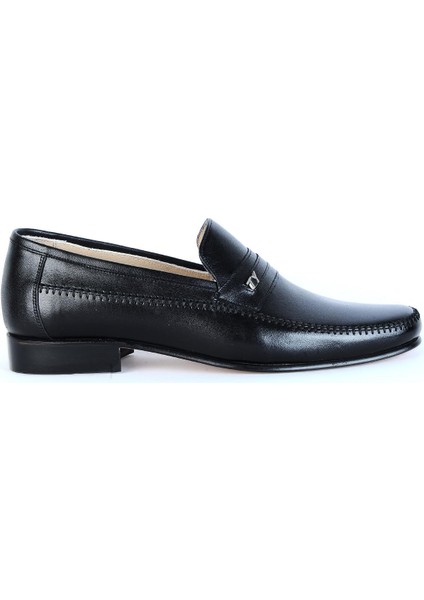 02 Siyah Kösele Deri Erkek Klasik Ayakkabı fiyatları