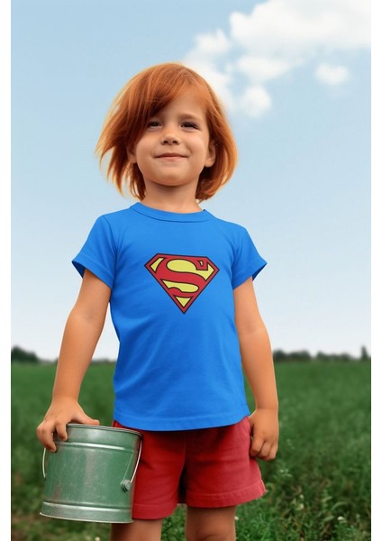 Baskılı Pamuklu Penye Kumaş Yazlık Çocuk Tişört