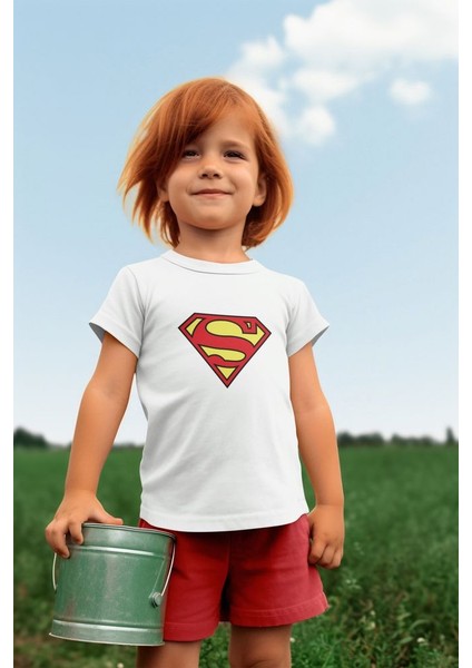 Baskılı Pamuklu Penye Kumaş Yazlık Çocuk Tişört