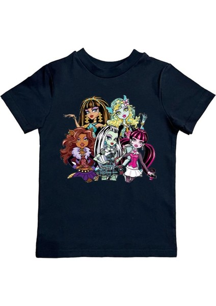 Baskılı Pamuklu Penye Kumaş Yazlık Çocuk Tişört