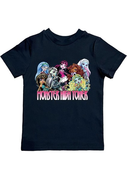 Baskılı Pamuklu Penye Kumaş Yazlık Çocuk Tişört