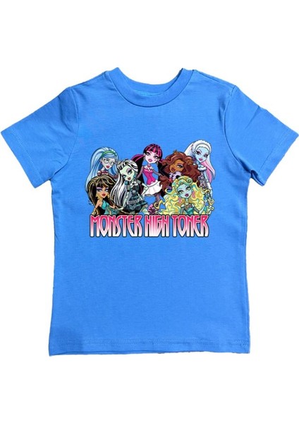 Baskılı Pamuklu Penye Kumaş Yazlık Çocuk Tişört