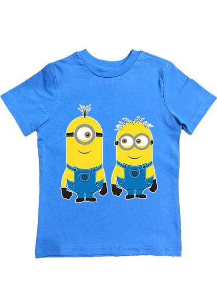 Baskılı Pamuklu Penye Kumaş Yazlık Çocuk Tişört