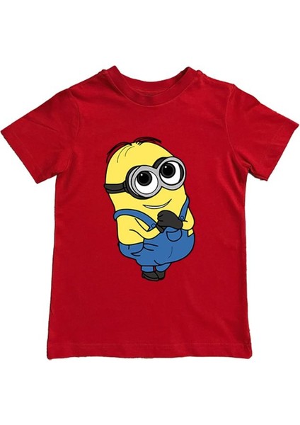 Baskılı Pamuklu Penye Kumaş Yazlık Çocuk Tişört