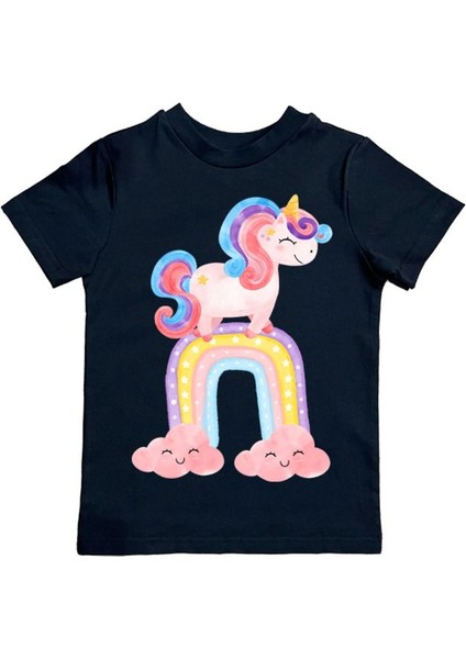 Baskılı Pamuklu Penye Kumaş Yazlık Çocuk Tişört