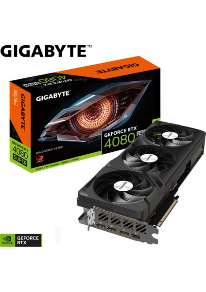 RTX 4080 Super Windforce V2 16GB 256 Bit GDDR6X Ekran Kartı - GV-N408SWF3V2-16GD