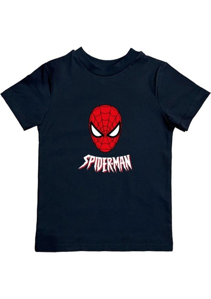 Baskılı Örümcek Adam Pamuklu Penye Kumaş Yazlık Çocuk Tişört fiyatları