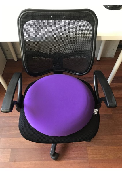 Officekup Visco Gamer Oyuncu Bel Yastığı ve Yuvarlak Oturma Minderi 2'li Set Mor Kuşlar fırsatları