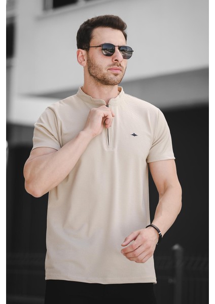 Roderick Hakim Yaka Petek Kumaş Yarım Fermuarlı Erkek Tshirt fiyatları