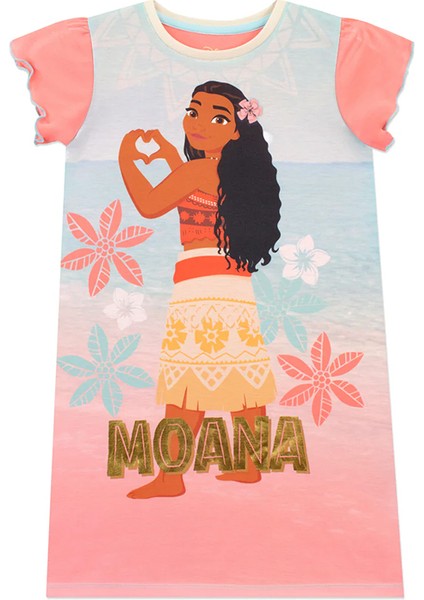 Moana Kız Çocuk Gecelik Elbise