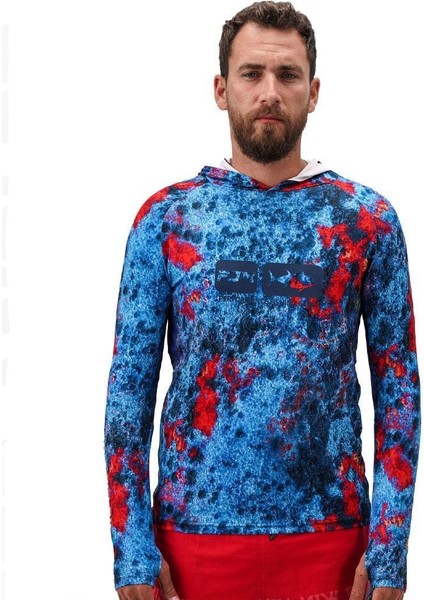 Pro Angler S24 Hooded Red Reef - L