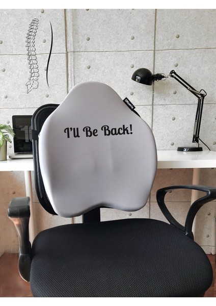 Officekup X-Large Visco Bel Destek Gamer Oyuncu Koltuk Yastığı- Gri