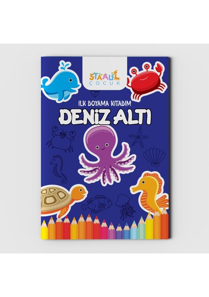 Ilk Boyama Kitabım 2'li Set - Deniz Altı / Dinozorlar fiyatları