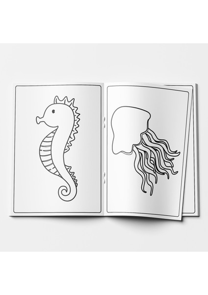 Ilk Boyama Kitabım 2'li Set - Deniz Altı / Dinozorlar modelleri