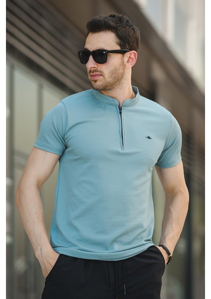 Roderick Hakim Yaka Petek Kumaş Yarım Fermuarlı Erkek Tshirt fiyatları