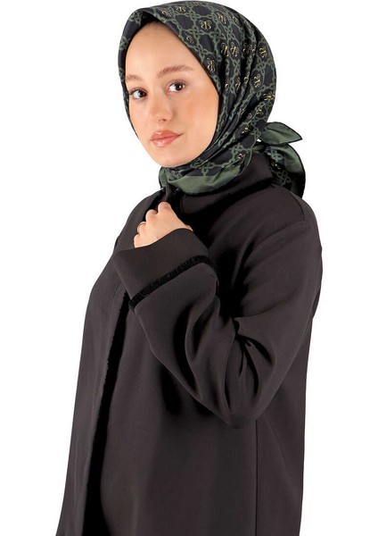 Haki Zincir Monogram Twill Ipek Eşarp fiyatları