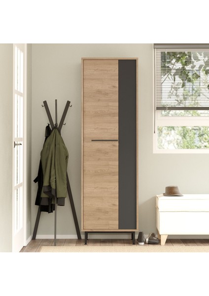 Artego Ayakkabılık Metal Ayaklı 9 Raflı Sepet-Antrasit Ag2-Sa