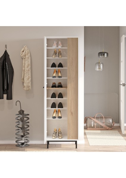 Artego Ayakkabılık Metal Ayaklı 9 Raflı Sepet-Beyaz Ag2-Ws indirimleri