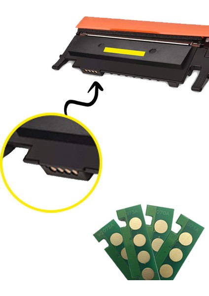 Hp W2070A 117A Bk Çipli Muadil Toner Siyah 1000 Sayfa Yeni Versiyon Çipli Toner