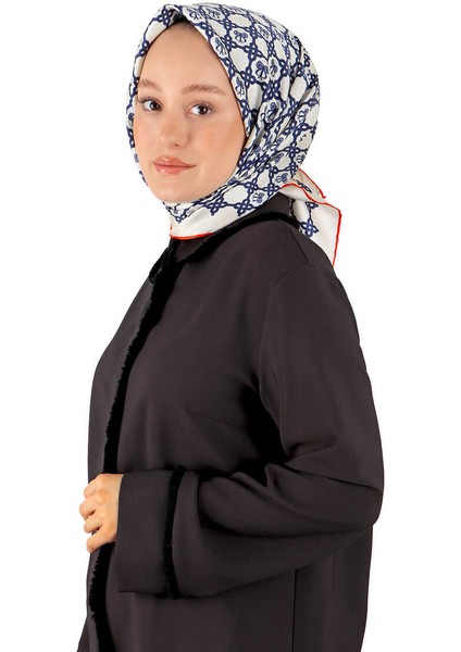 Ekru Zincir Monogram Twill Ipek Eşarp fiyatları