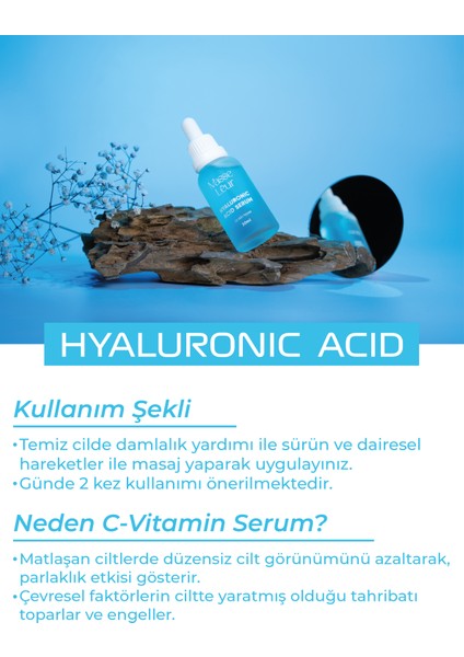 Yoğun Nemlendirici ve Yaşlılık Karşıtı Hyaluronic Acid Serum 30 ml fırsatları