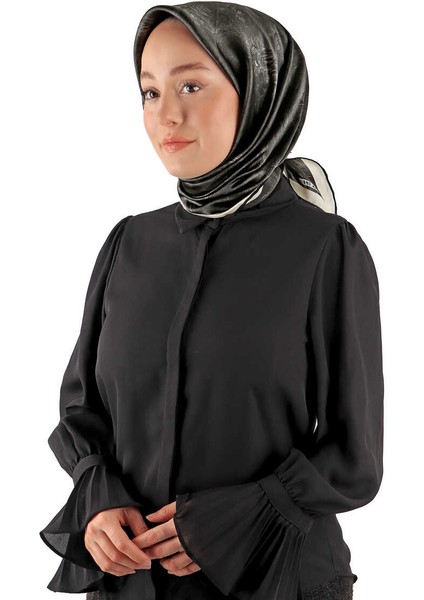 Siyah Fırça Ipek Eşarp fiyatları