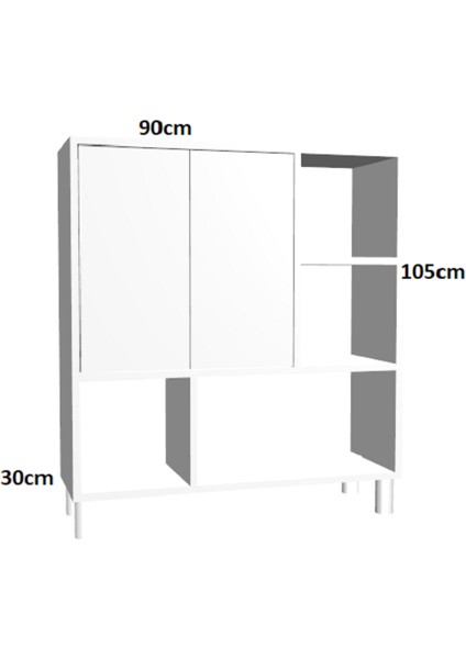 Molto 2 Çok Amaçlı DOLAP,Mdf,çocuk Dolabı,mutfak Dolabı,banyo Dolabı modelleri