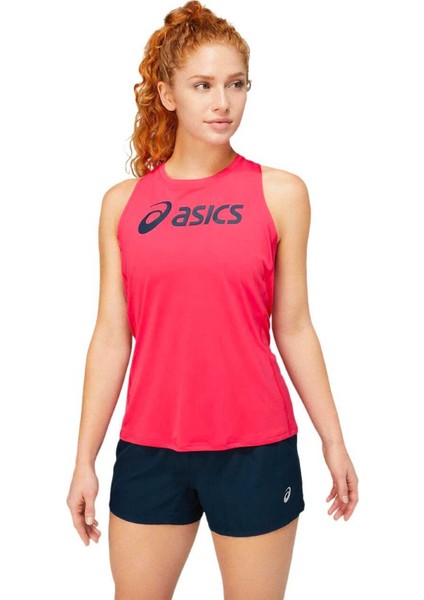 Core Asics Tank Pembe Bayan Kolsuz Tenis Tshirt