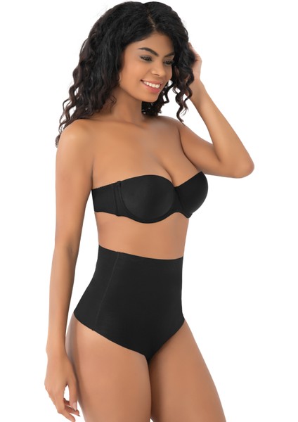 Lazer Seamless Dikişsiz Kadın Toparlayıcı String Tanga Korse Külot Siyah
