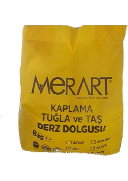 Kültür Tuğla ve Taş Derzi Beyaz