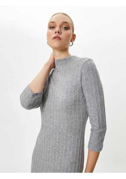 4WAK80002EK Koton Kadın Elbise Gri modelleri